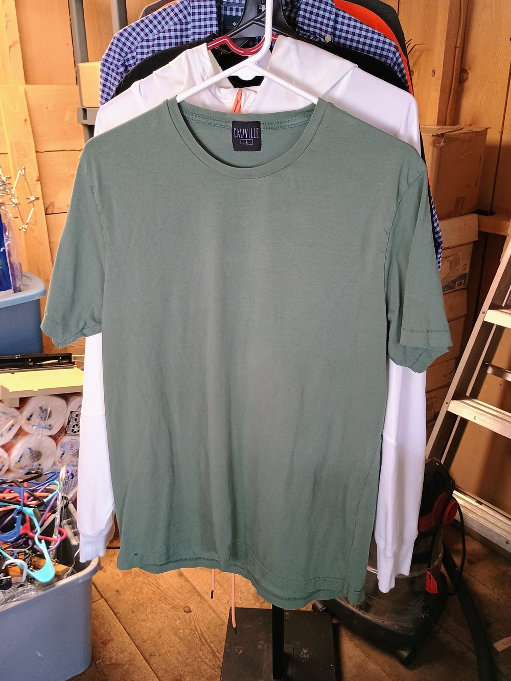 Women's Short Sleeve Crew Tee in Sage Bin 32